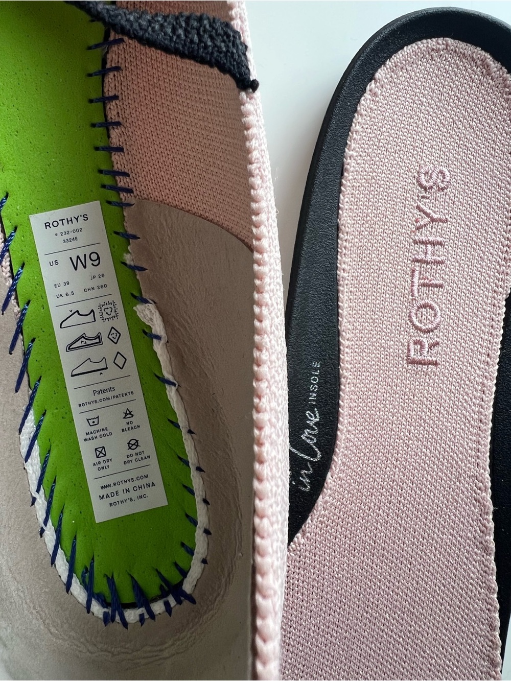 Rothy’s The Max Square Toe Mary Jane Ballerina Pastel Pink Flats Classic 9 - Picture 9 of 9
